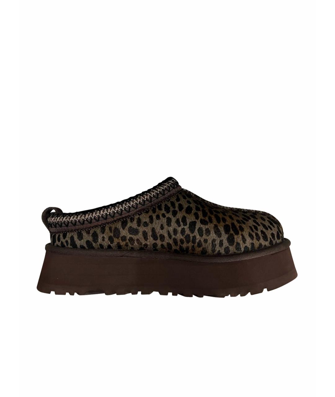 UGG AUSTRALIA Коричневые текстильные мюли, фото 1