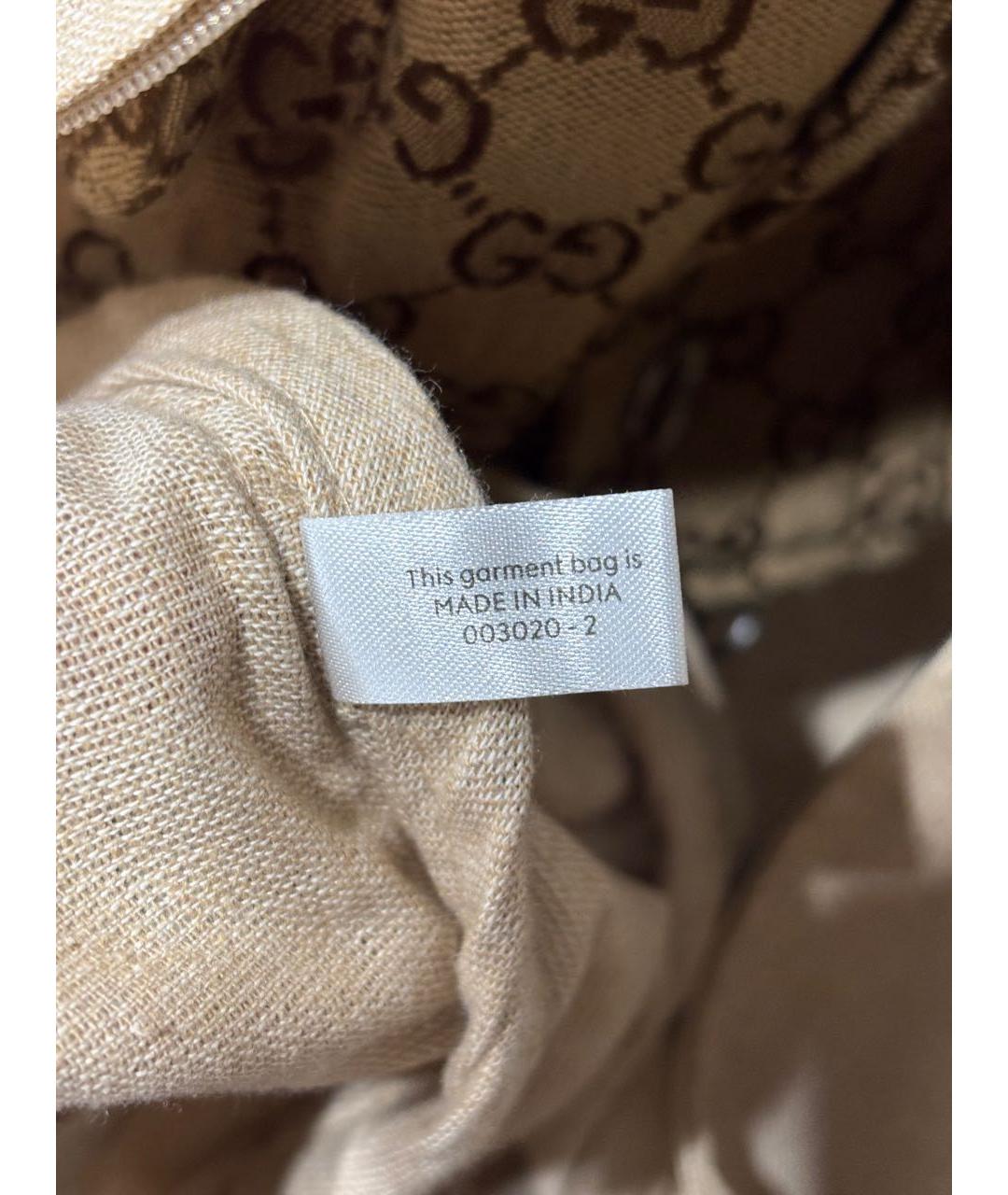 GUCCI Бежевый хлопко-эластановый пуховик, фото 8