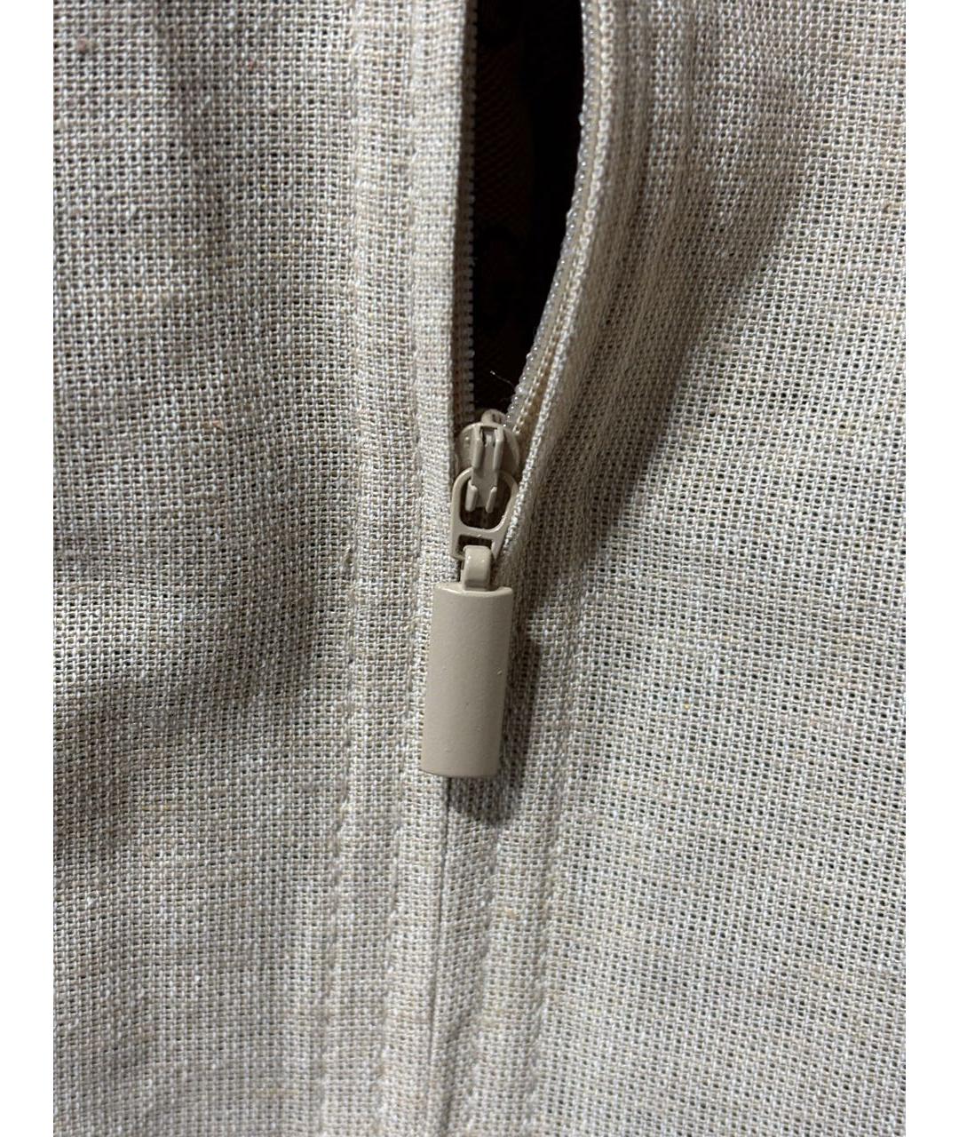 GUCCI Бежевый хлопко-эластановый пуховик, фото 7