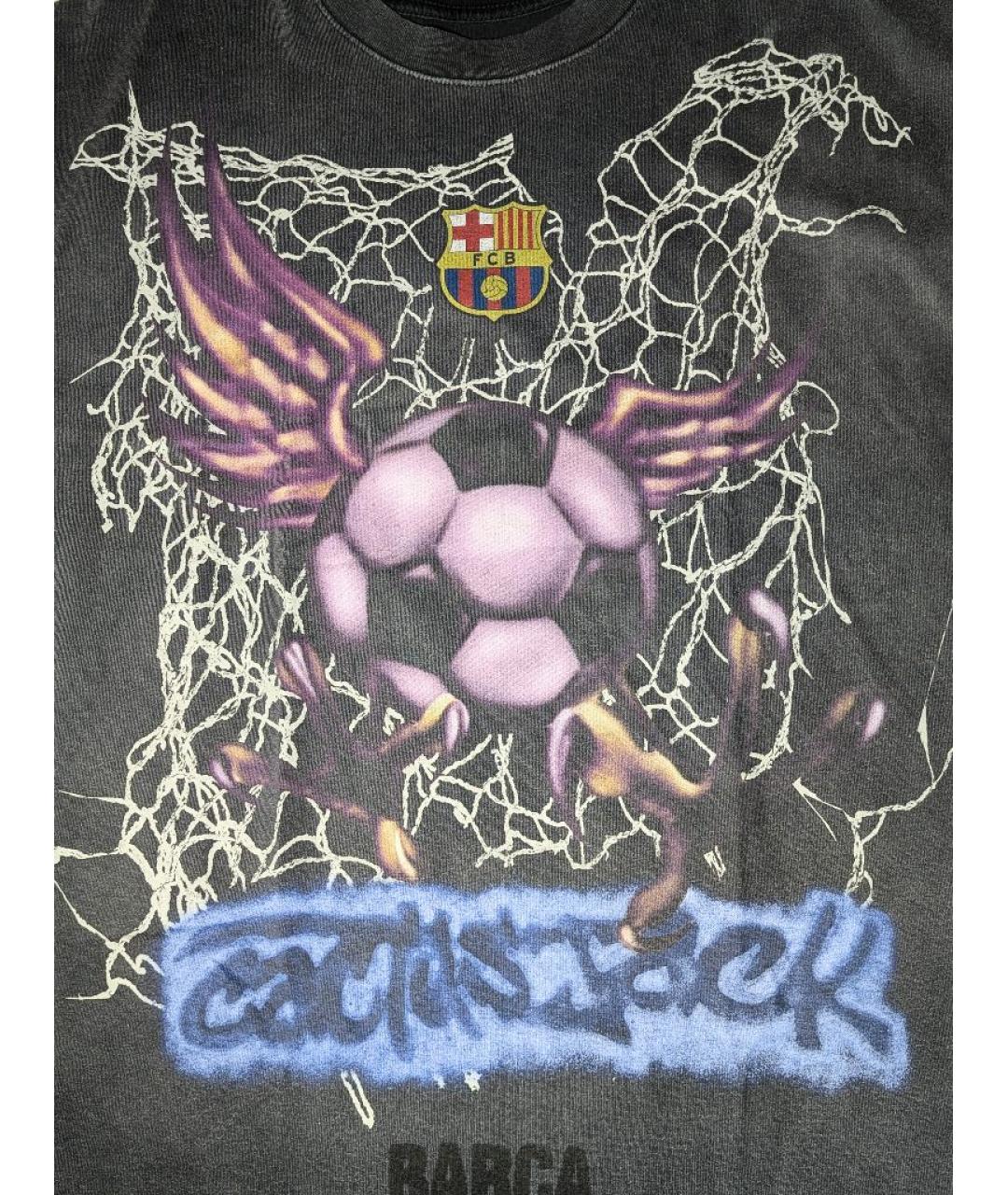 CACTUS JACK BY TRAVIS SCOTT Антрацитовая хлопковая футболка, фото 2