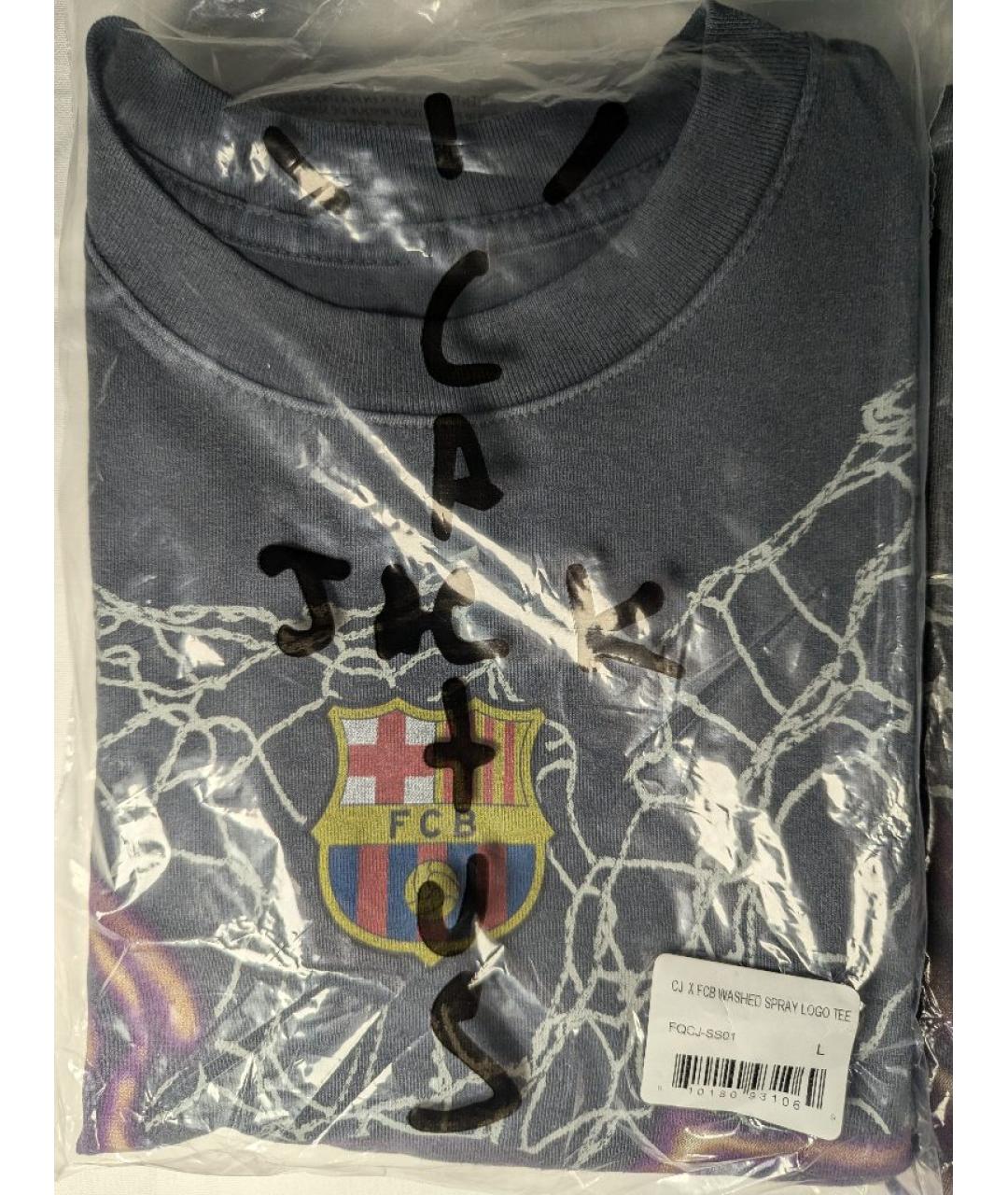 CACTUS JACK BY TRAVIS SCOTT Антрацитовая хлопковая футболка, фото 4