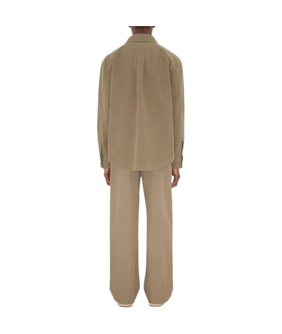 BURBERRY Хаки кэжуал рубашка, фото 4