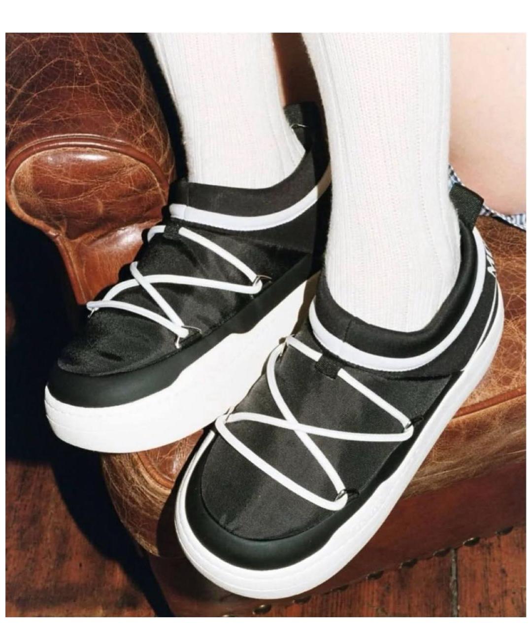 MOON BOOT Черные синтетические кроссовки, фото 6