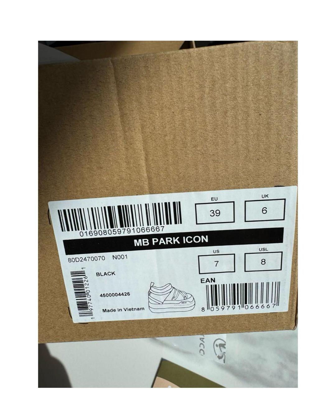 MOON BOOT Черные синтетические кроссовки, фото 3