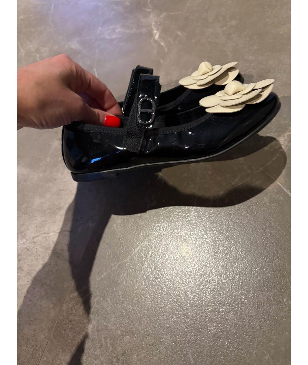 TWIN-SET Темно-синие туфли из лакированной кожи, фото 7