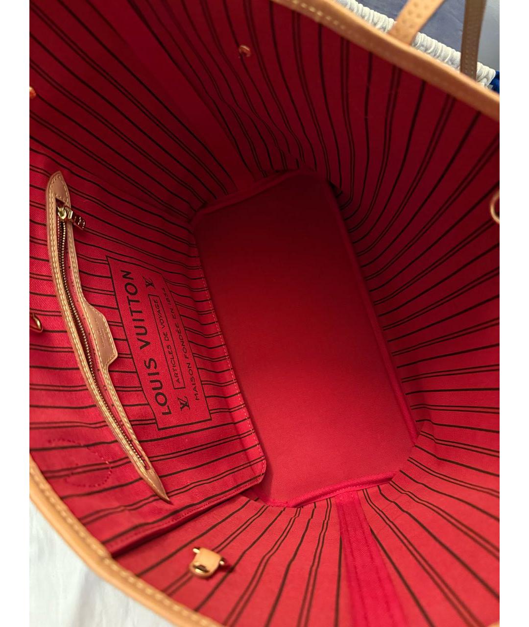 LOUIS VUITTON Коричневая сумка с короткими ручками, фото 4