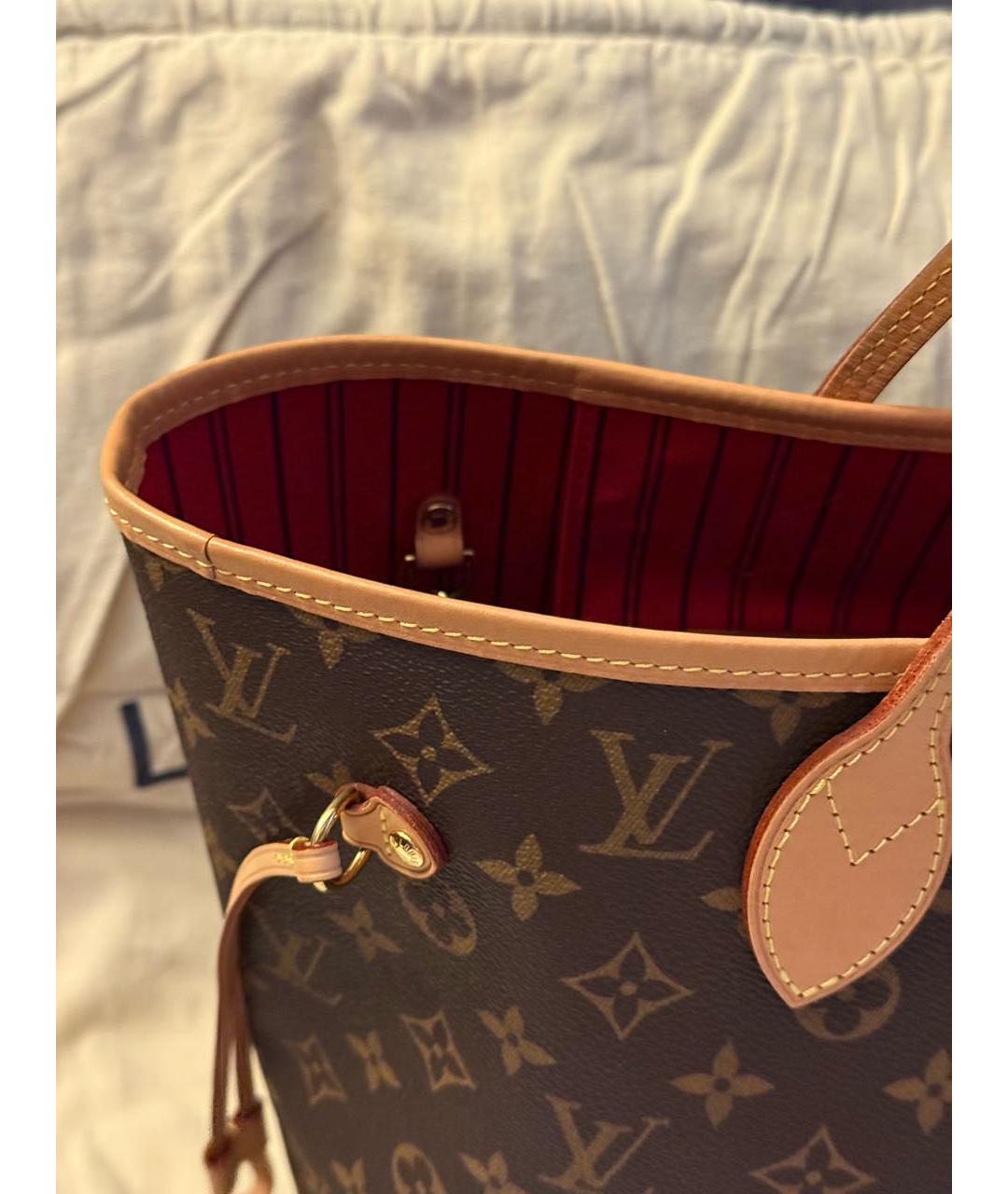 LOUIS VUITTON Коричневая сумка с короткими ручками, фото 5