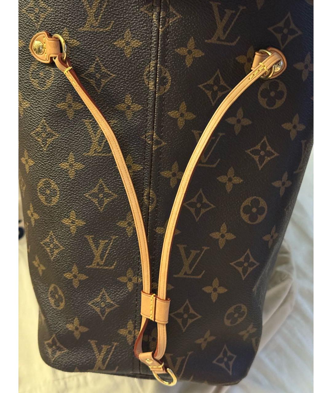 LOUIS VUITTON Коричневая сумка с короткими ручками, фото 7