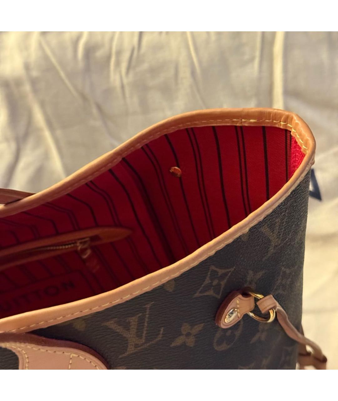 LOUIS VUITTON Коричневая сумка с короткими ручками, фото 6