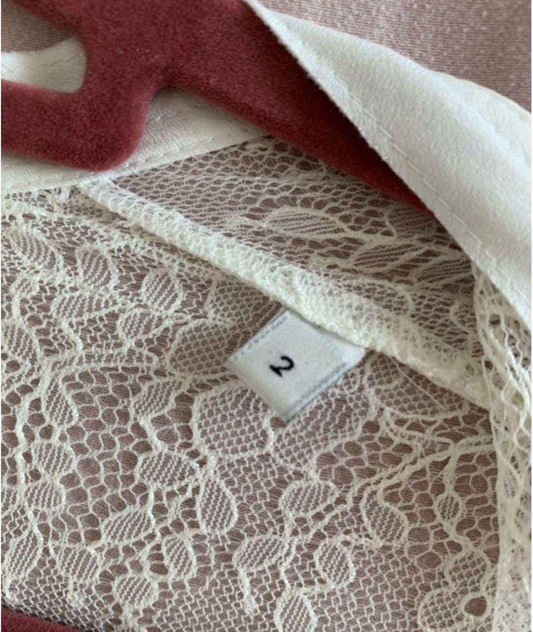 SANDRO Белое полиэстеровое повседневное платье, фото 5