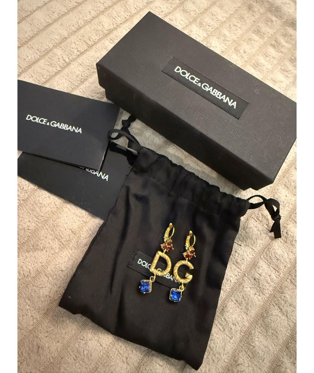 DOLCE&GABBANA Золотые серьги, фото 3