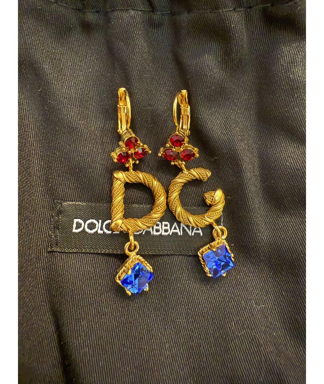 DOLCE&GABBANA Золотые серьги, фото 4