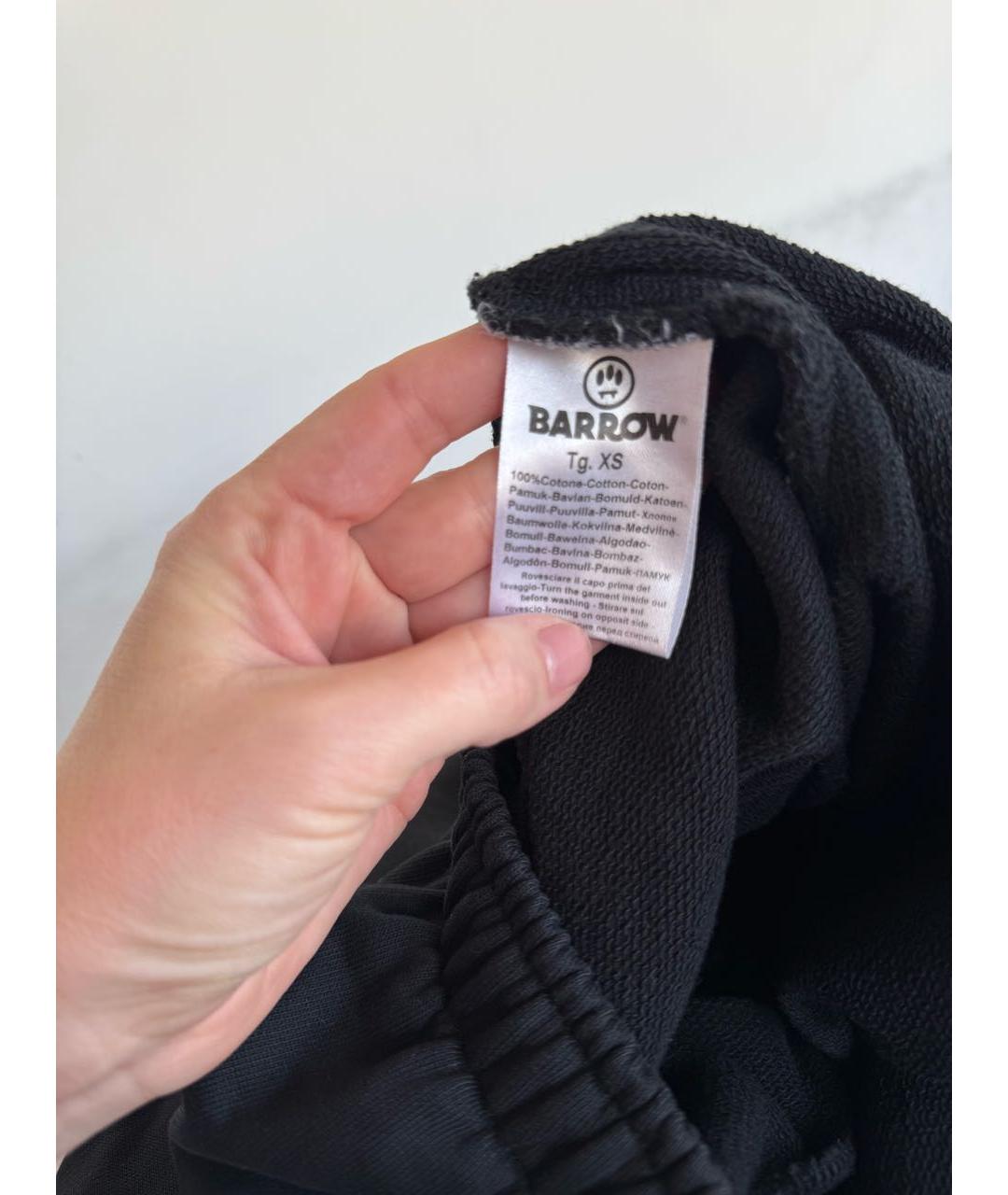 BARROW Антрацитовые хлопковые спортивные брюки и шорты, фото 4