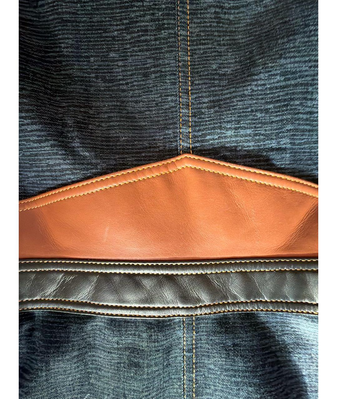 LOUIS VUITTON Темно-синее деним повседневное платье, фото 6