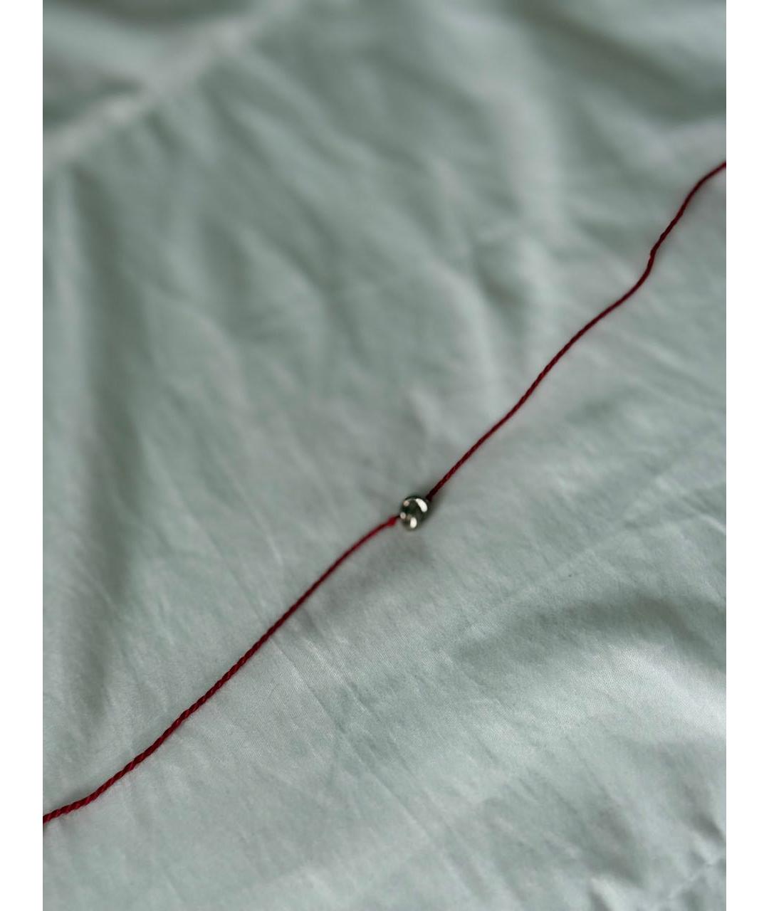 BOTTEGA VENETA Красный серебряный браслет, фото 2