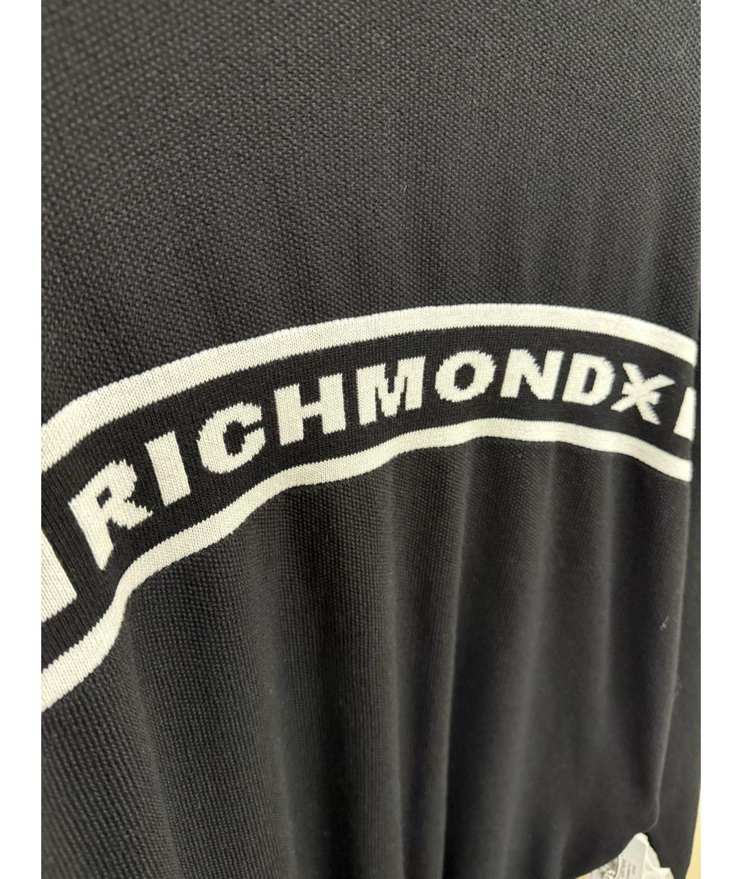 JOHN RICHMOND Черный хлопковый джемпер / свитер, фото 4