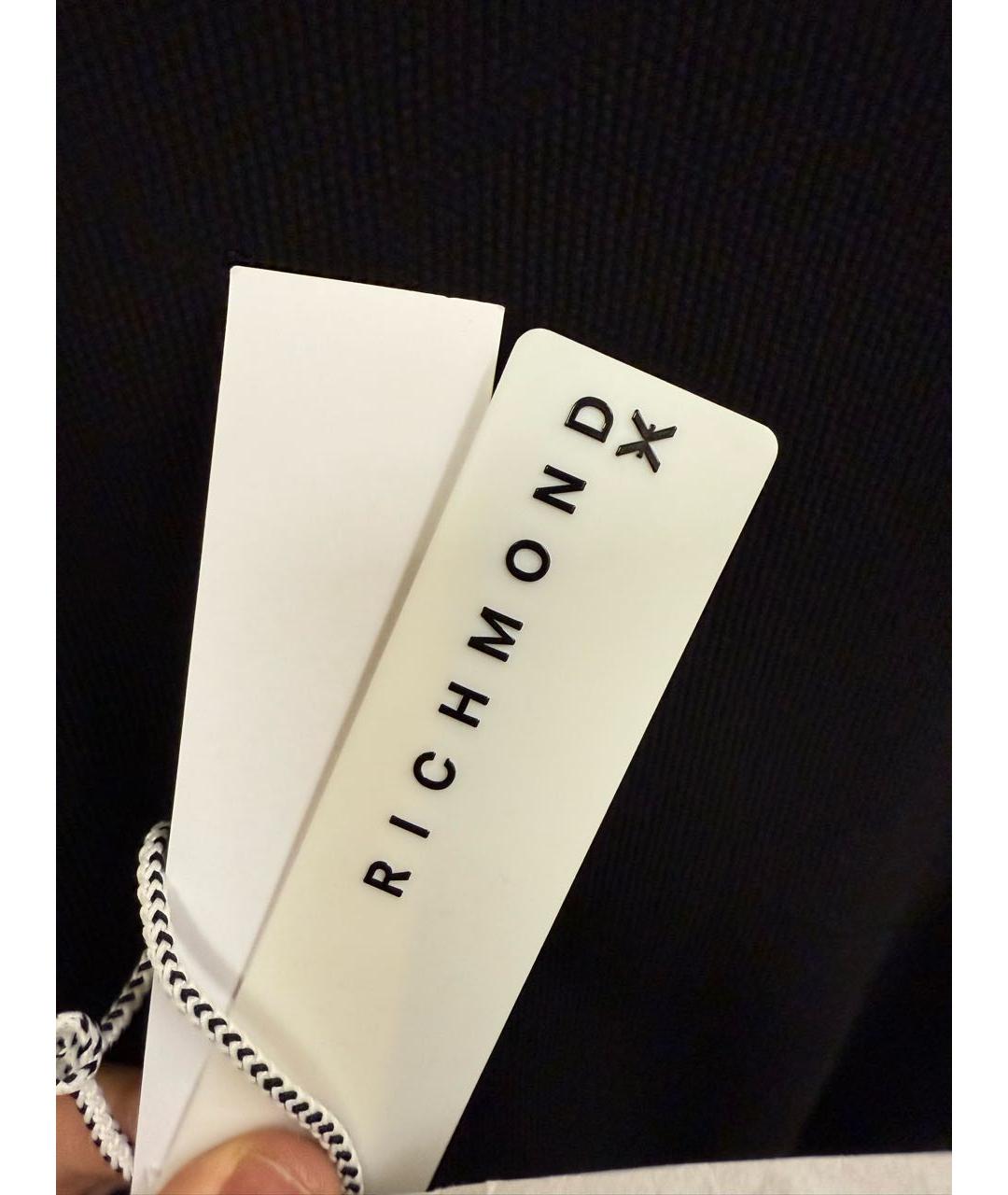 JOHN RICHMOND Черный хлопковый джемпер / свитер, фото 7