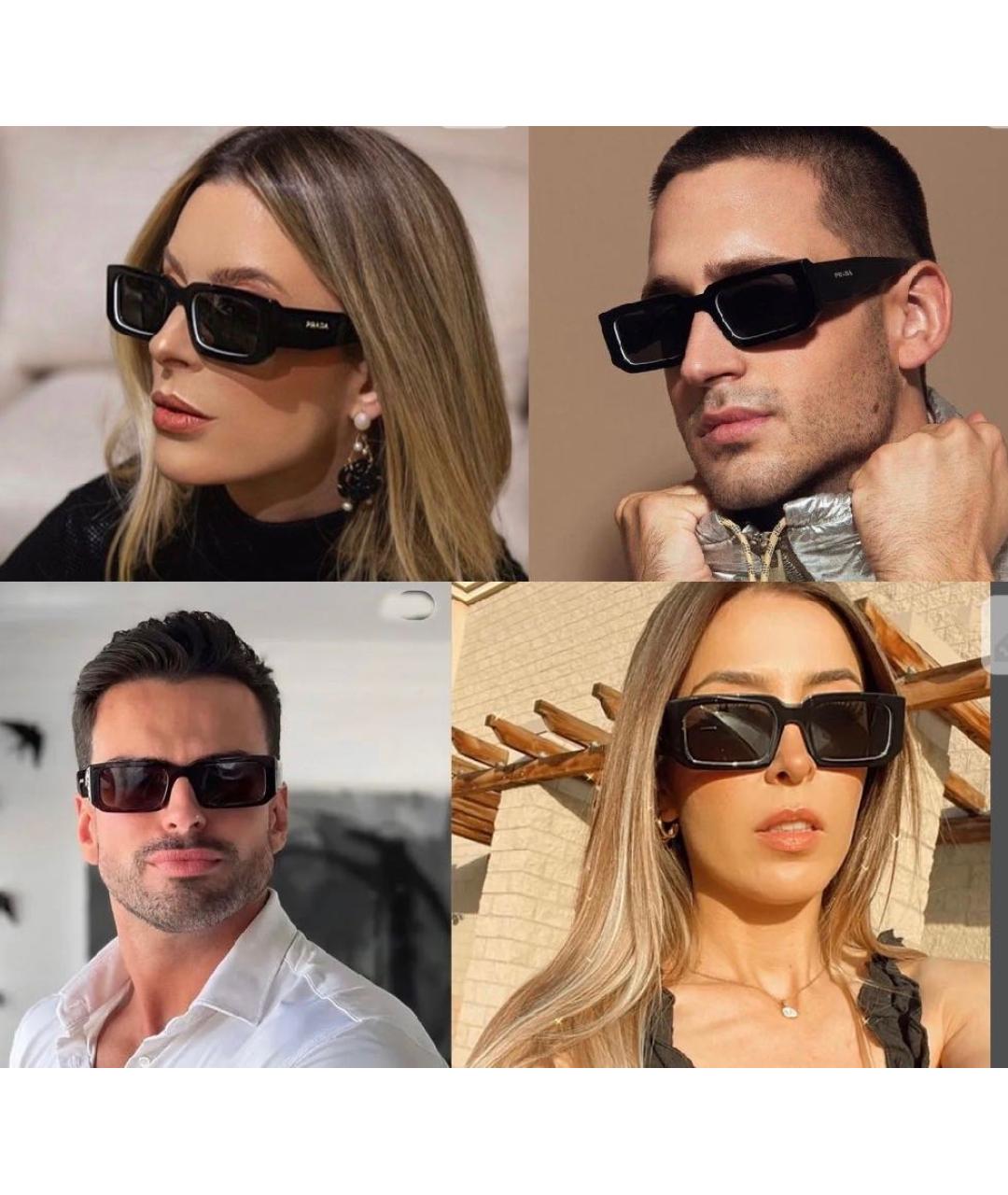 PRADA Коричневые пластиковые солнцезащитные очки, фото 6