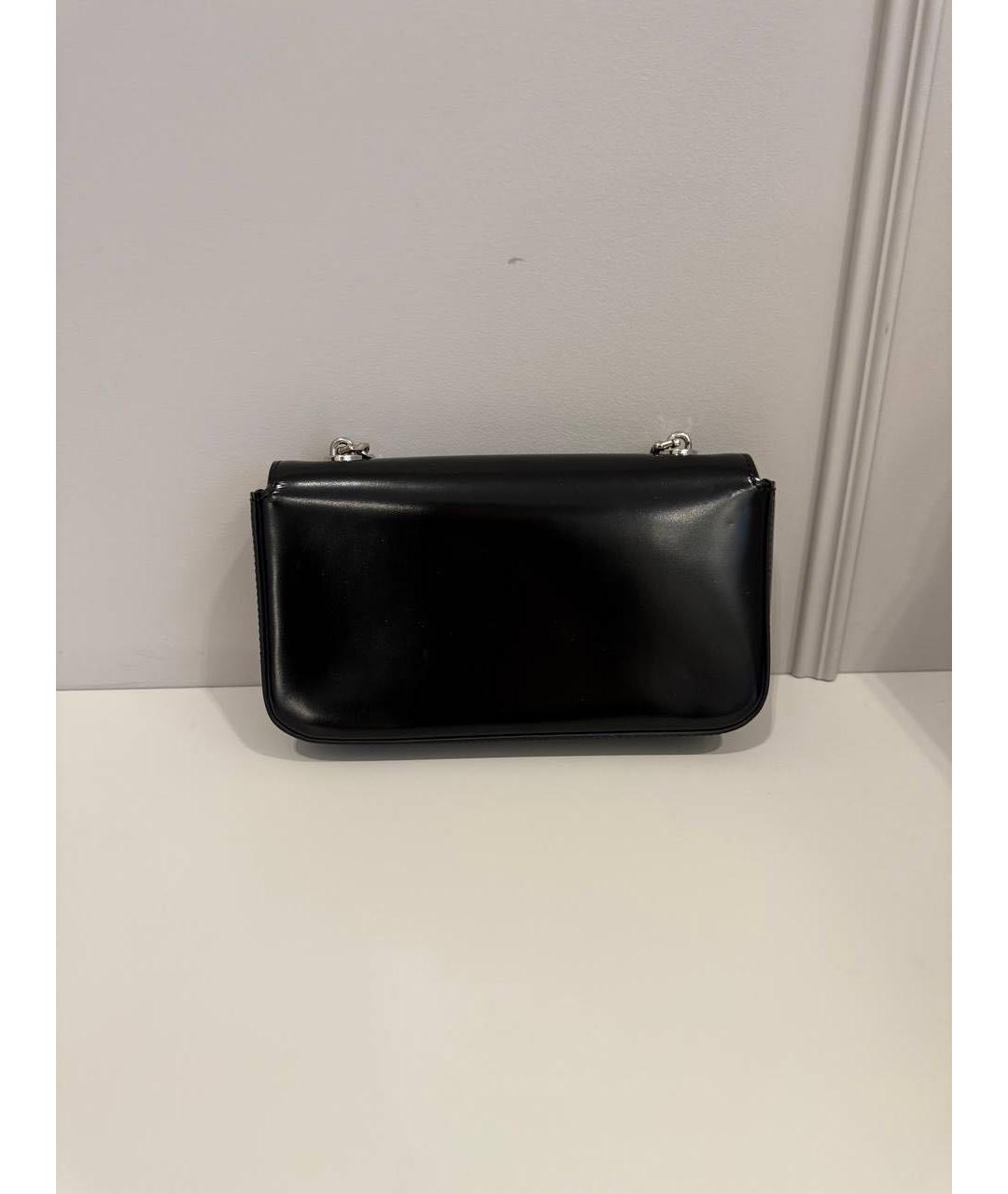 CELINE Черная сумка с короткими ручками из лакированной кожи, фото 4