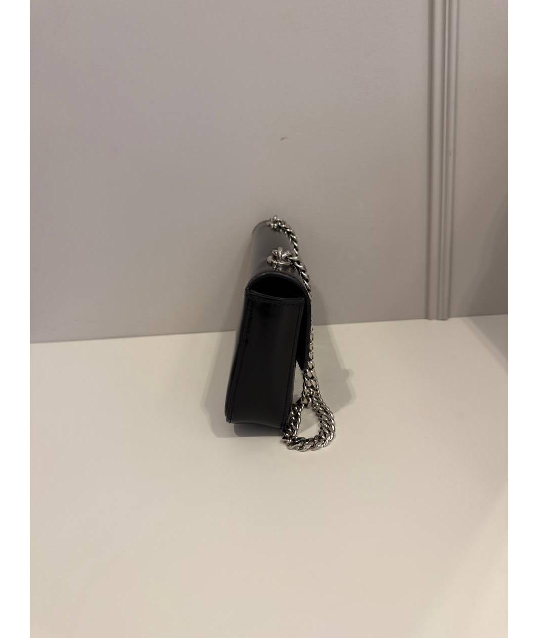 CELINE Черная сумка с короткими ручками из лакированной кожи, фото 5