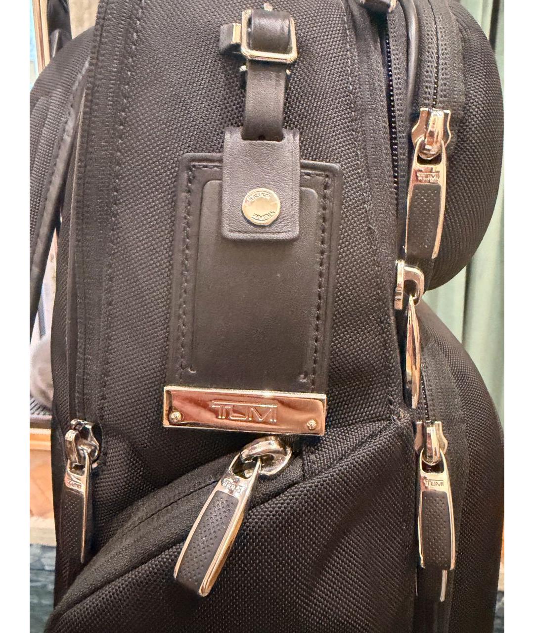 TUMI Черный хлопковый рюкзак, фото 8