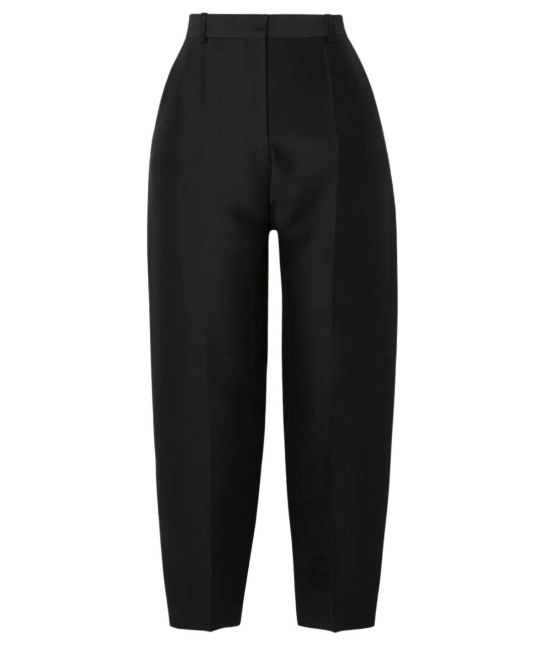 TOTEME Черные шерстяные прямые брюки, фото 1