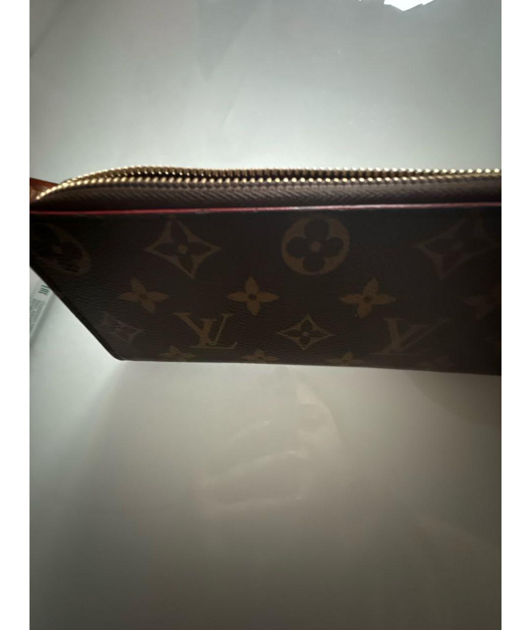 LOUIS VUITTON Коричневый кошелек, фото 7