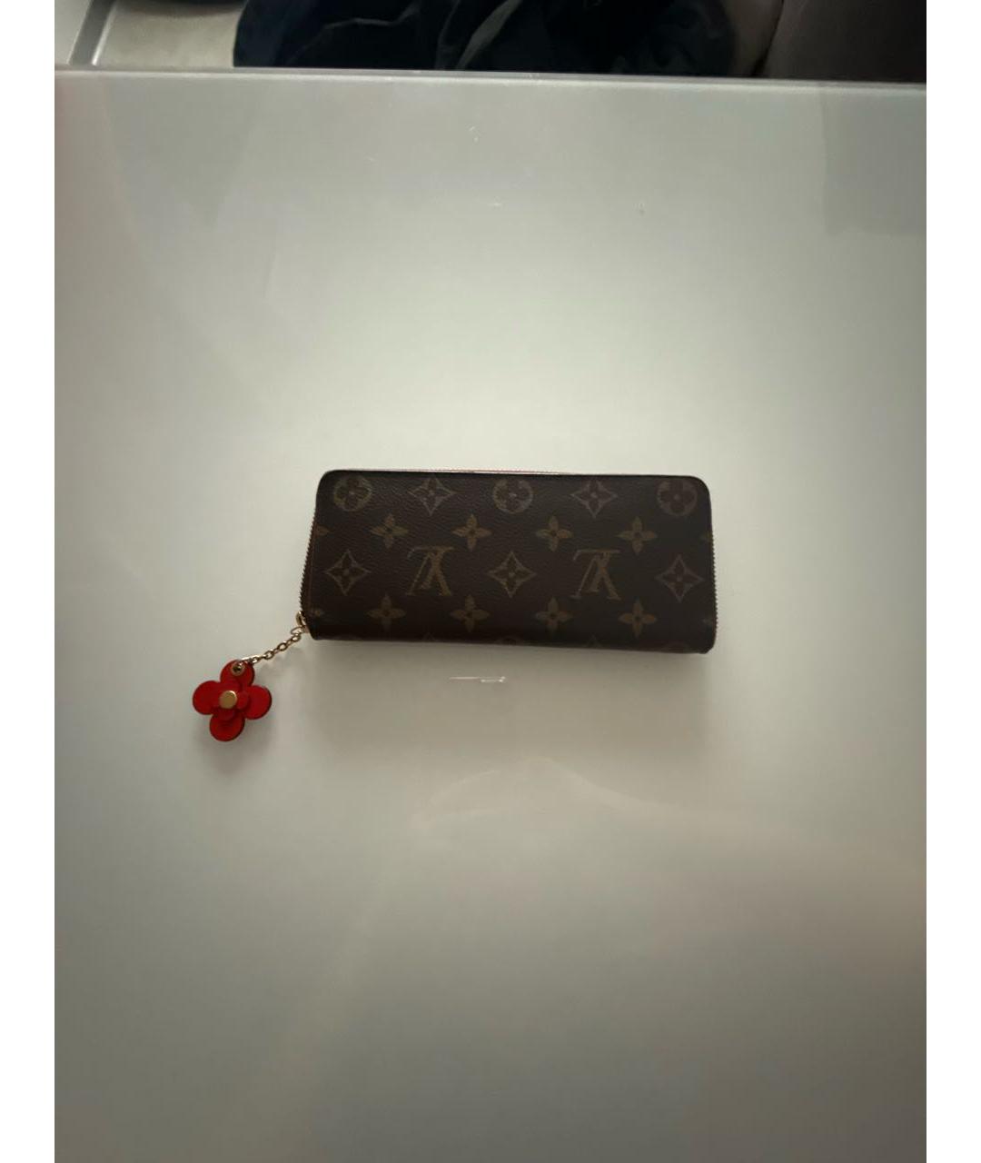 LOUIS VUITTON Коричневый кошелек, фото 8