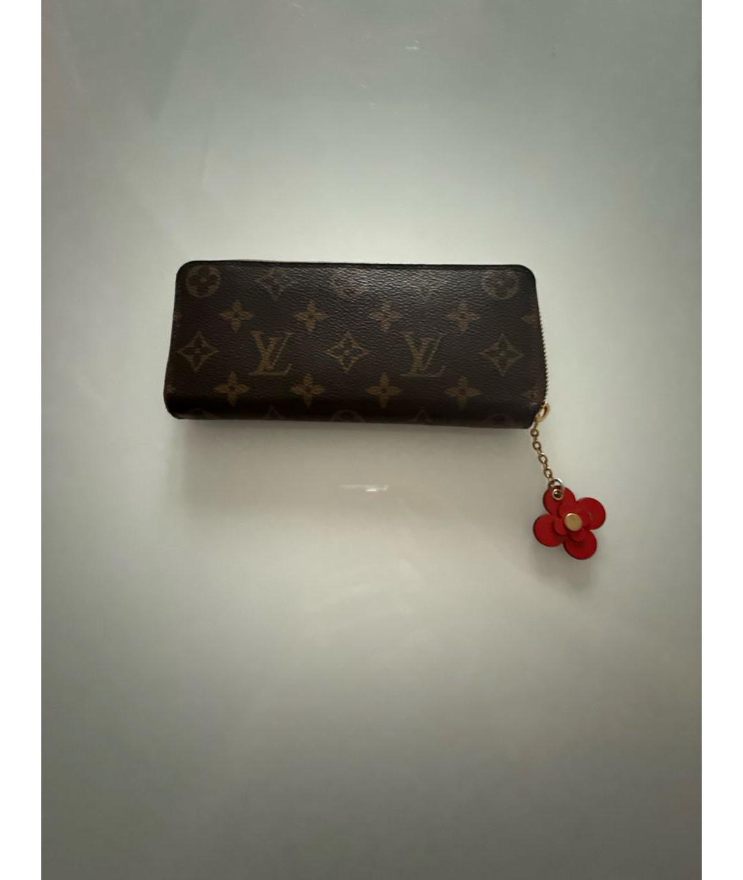 LOUIS VUITTON Коричневый кошелек, фото 3