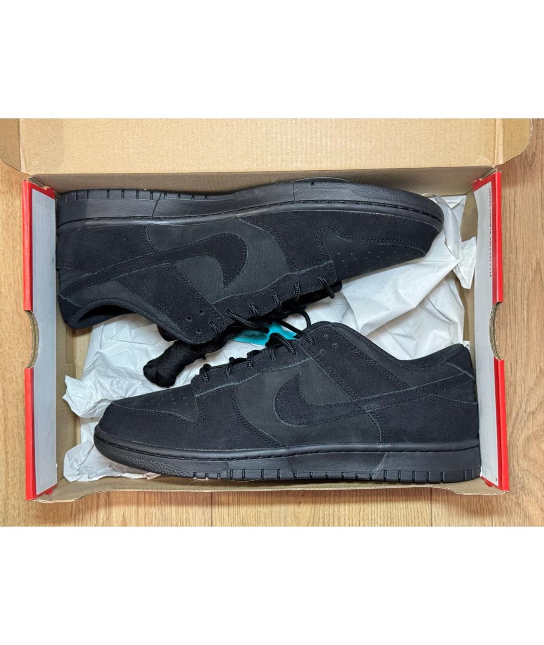 NIKE Черные замшевые низкие кроссовки / кеды, фото 2