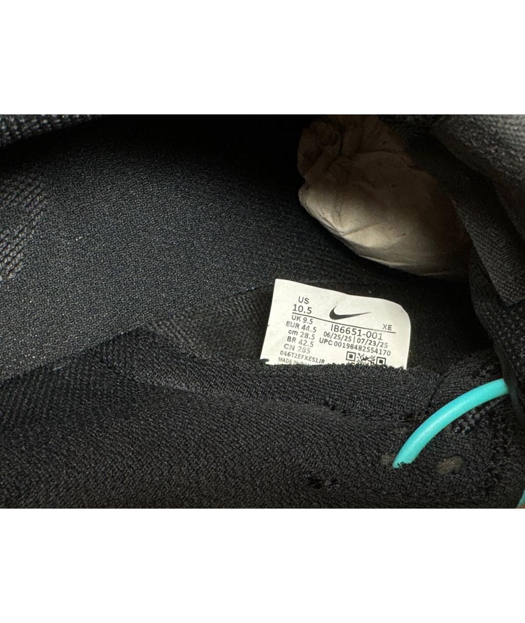 NIKE Черные замшевые низкие кроссовки / кеды, фото 3