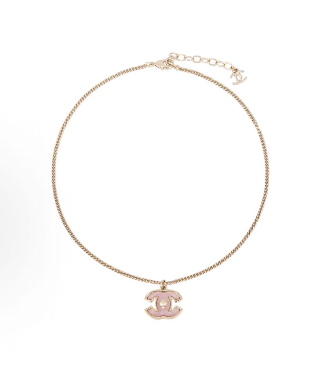 CHANEL Золотое металлическое колье, фото 5