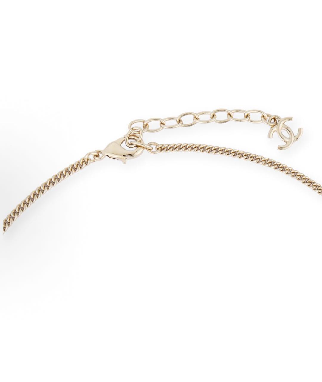 CHANEL Золотое металлическое колье, фото 3