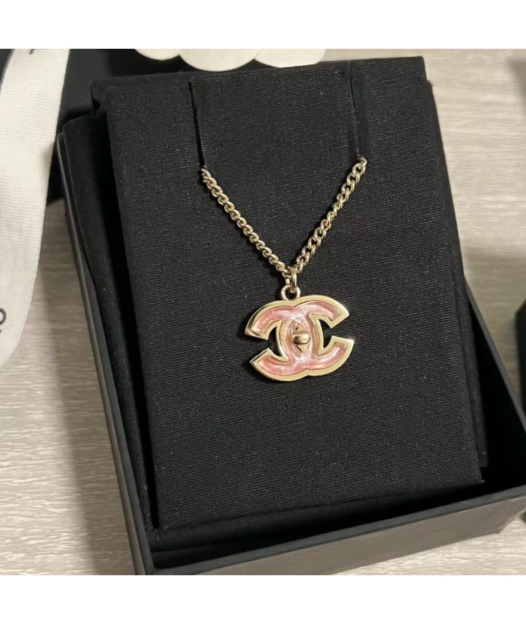 CHANEL Золотое металлическое колье, фото 4