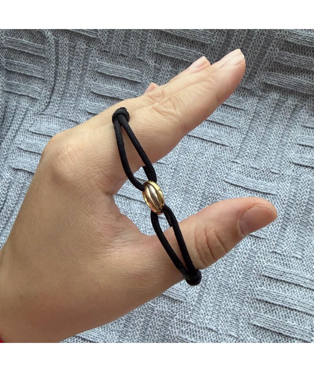 CARTIER Черный браслет из белого золота, фото 4