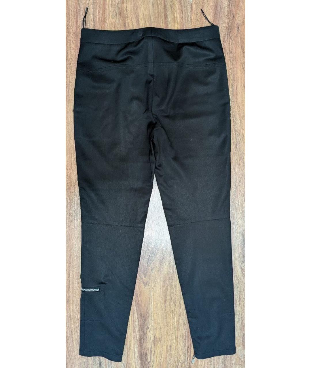 LOUIS VUITTON Черные шерстяные брюки узкие, фото 3