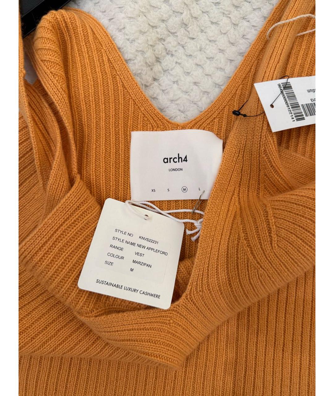 Arch4 Оранжевый кашемировый джемпер / свитер, фото 3