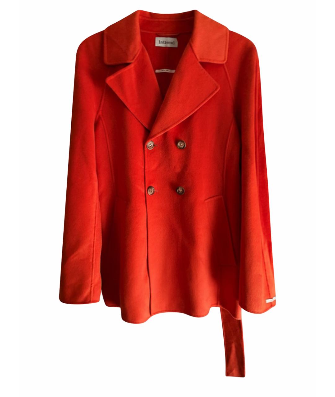 SPORTMAX Оранжевое шерстяное пальто, фото 1