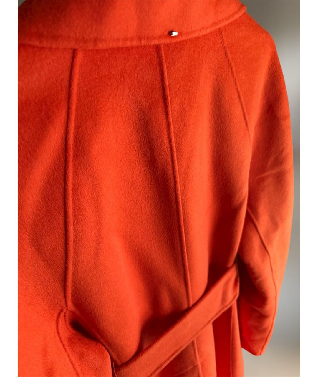 SPORTMAX Оранжевое шерстяное пальто, фото 6