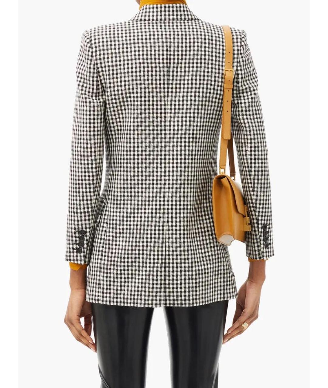 SAINT LAURENT Черный шерстяной жакет/пиджак, фото 8