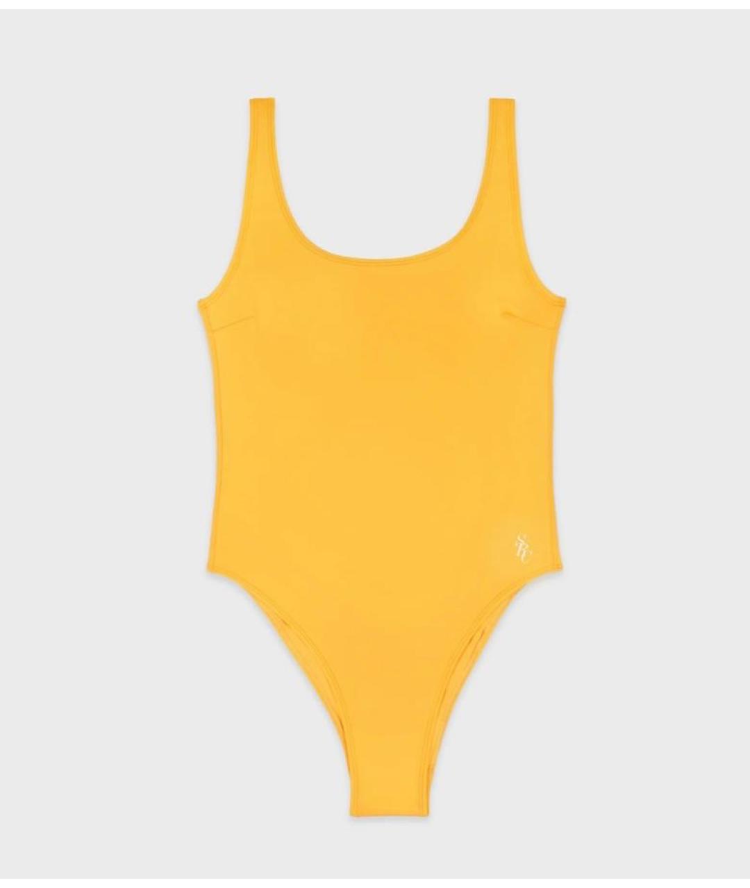 SPORTY AND RICH Желтый полиамидовый купальник, фото 9