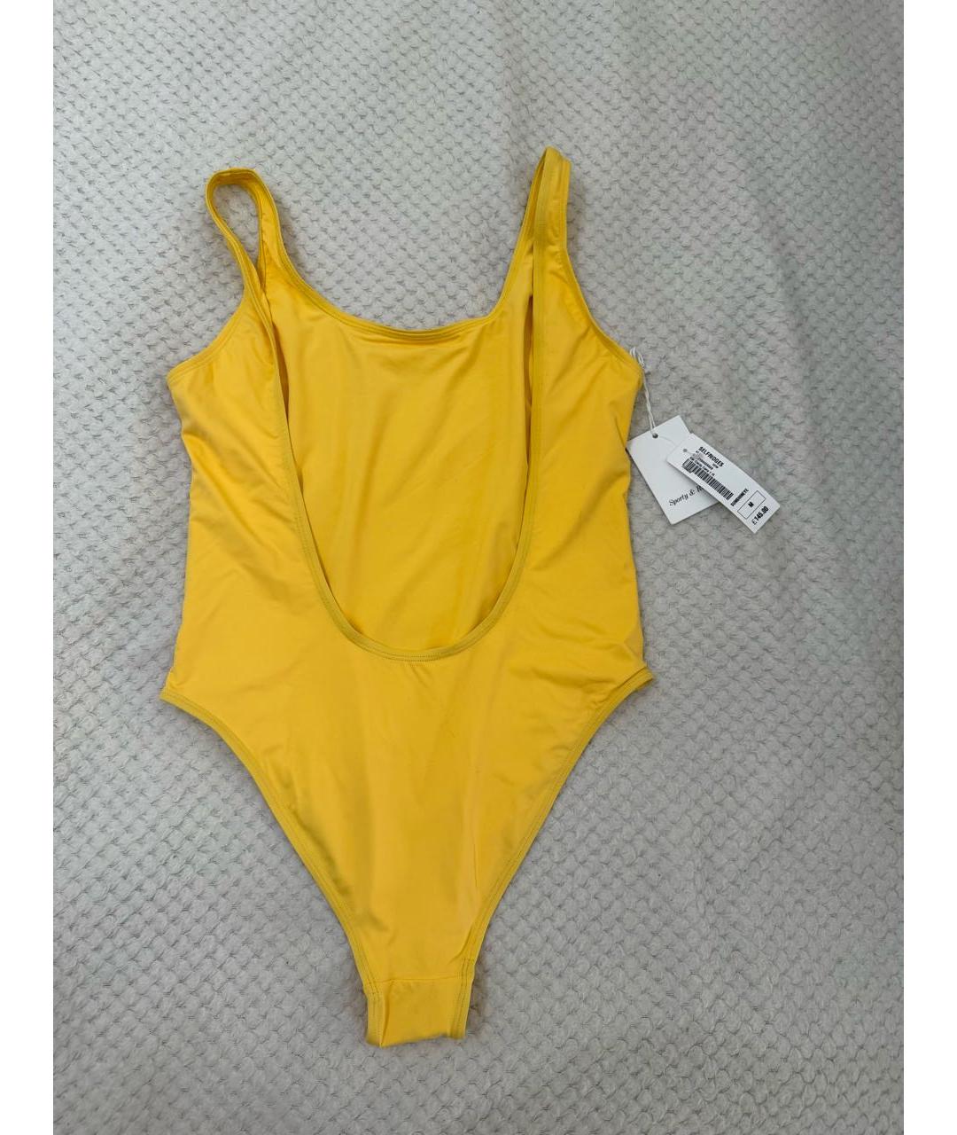 SPORTY AND RICH Желтый полиамидовый купальник, фото 4