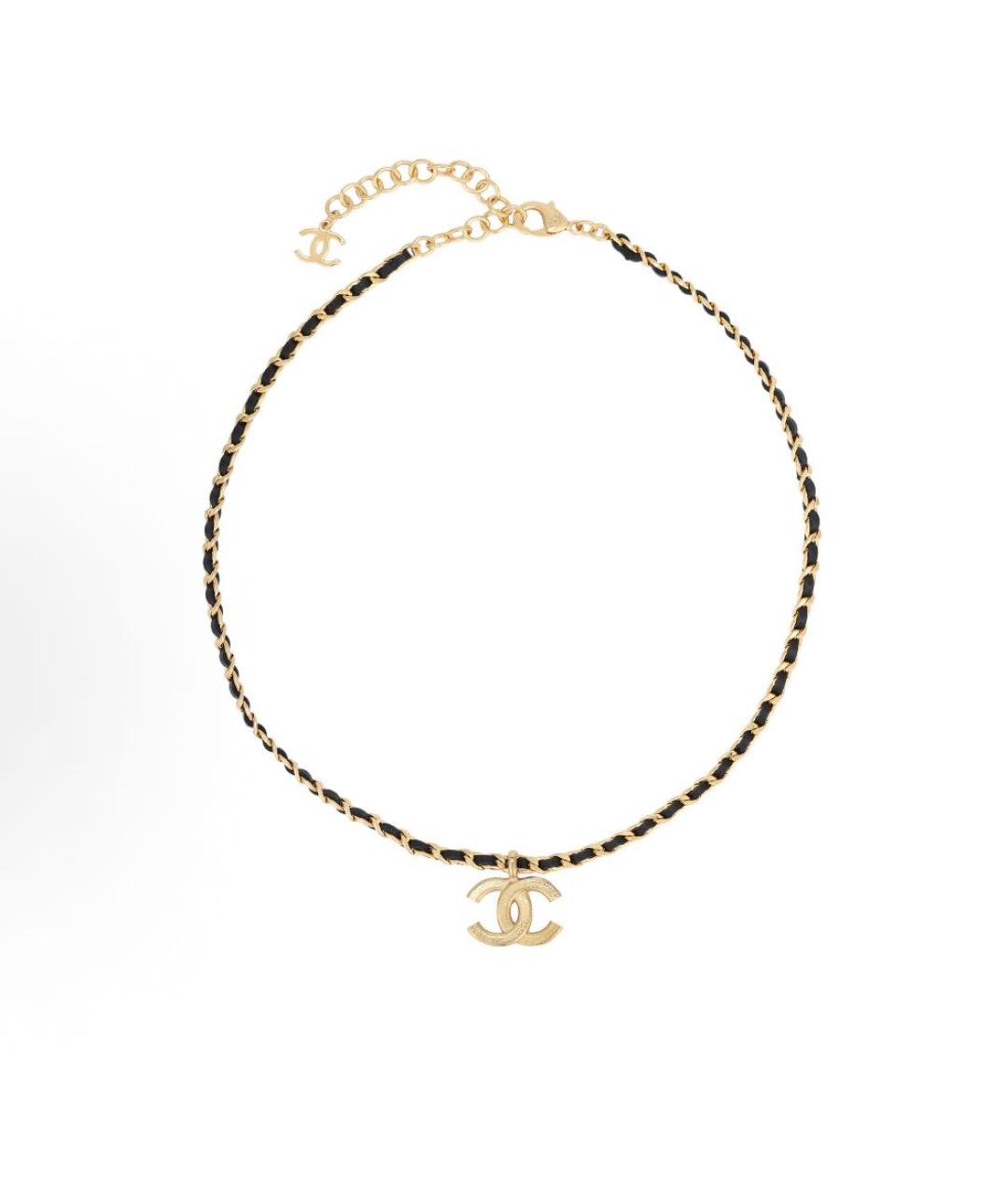 CHANEL Золотое металлическое колье, фото 3
