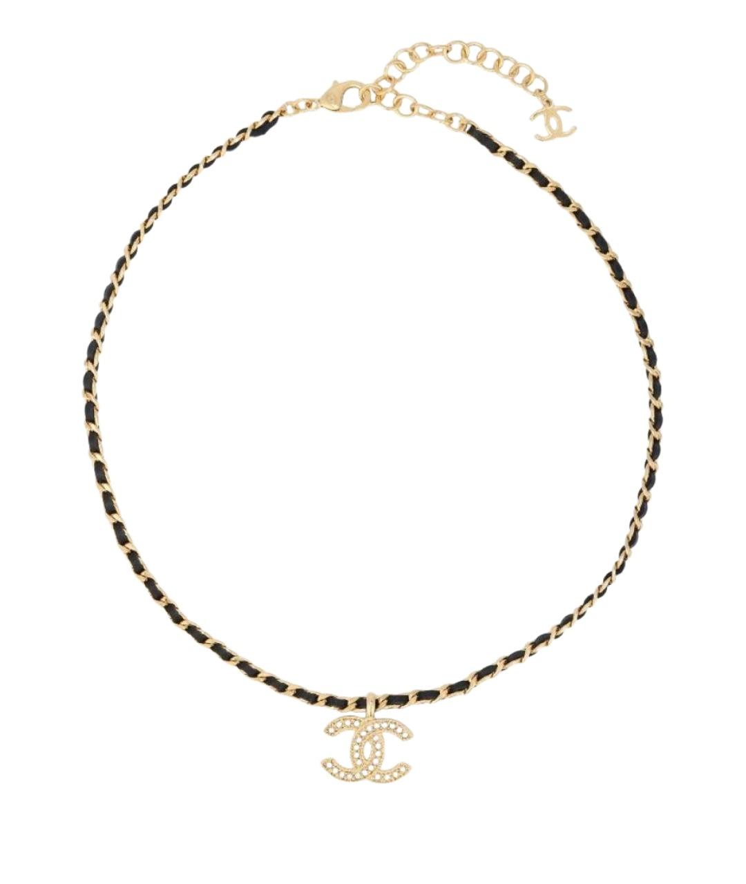 CHANEL Золотое металлическое колье, фото 1