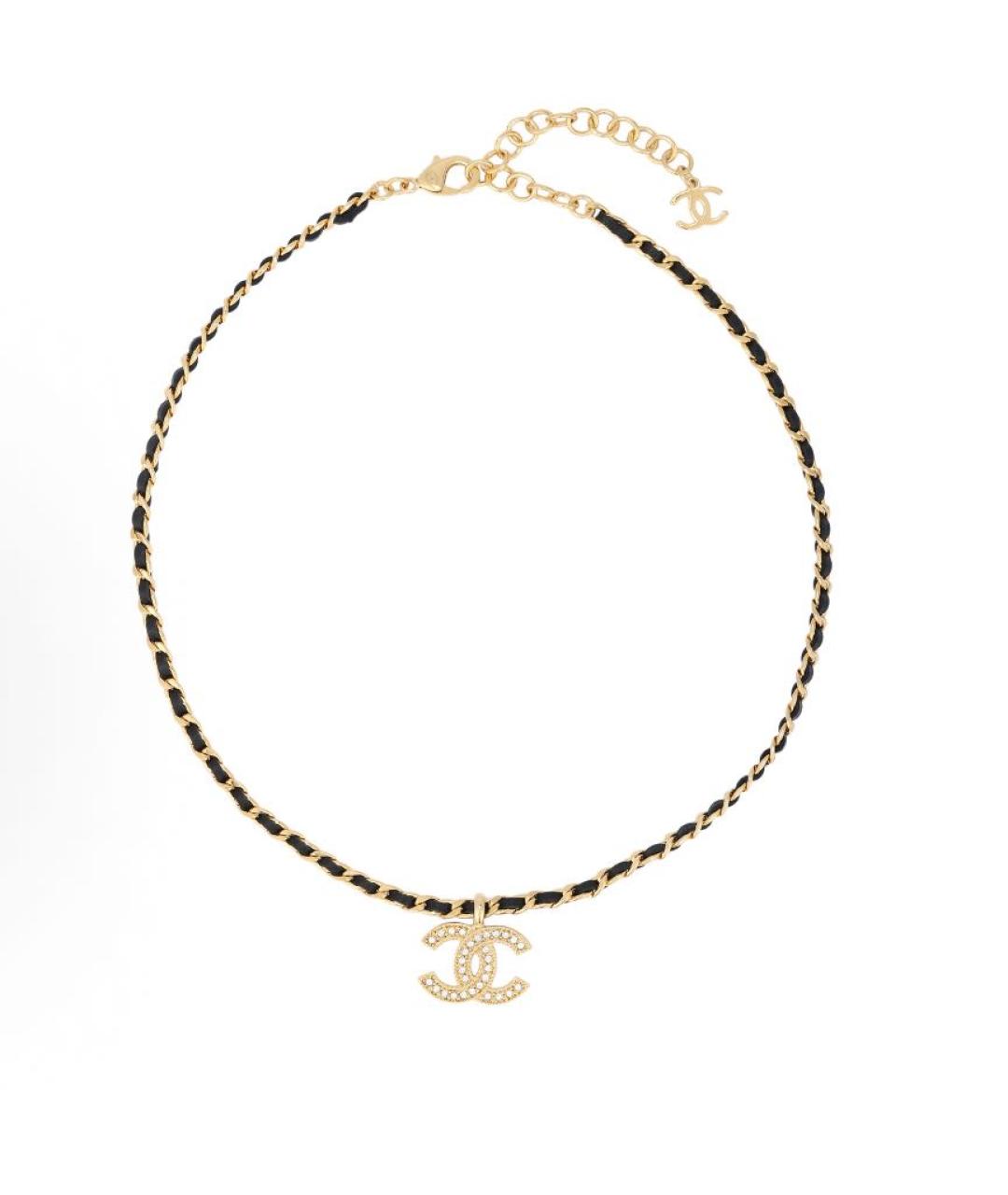 CHANEL Золотое металлическое колье, фото 4