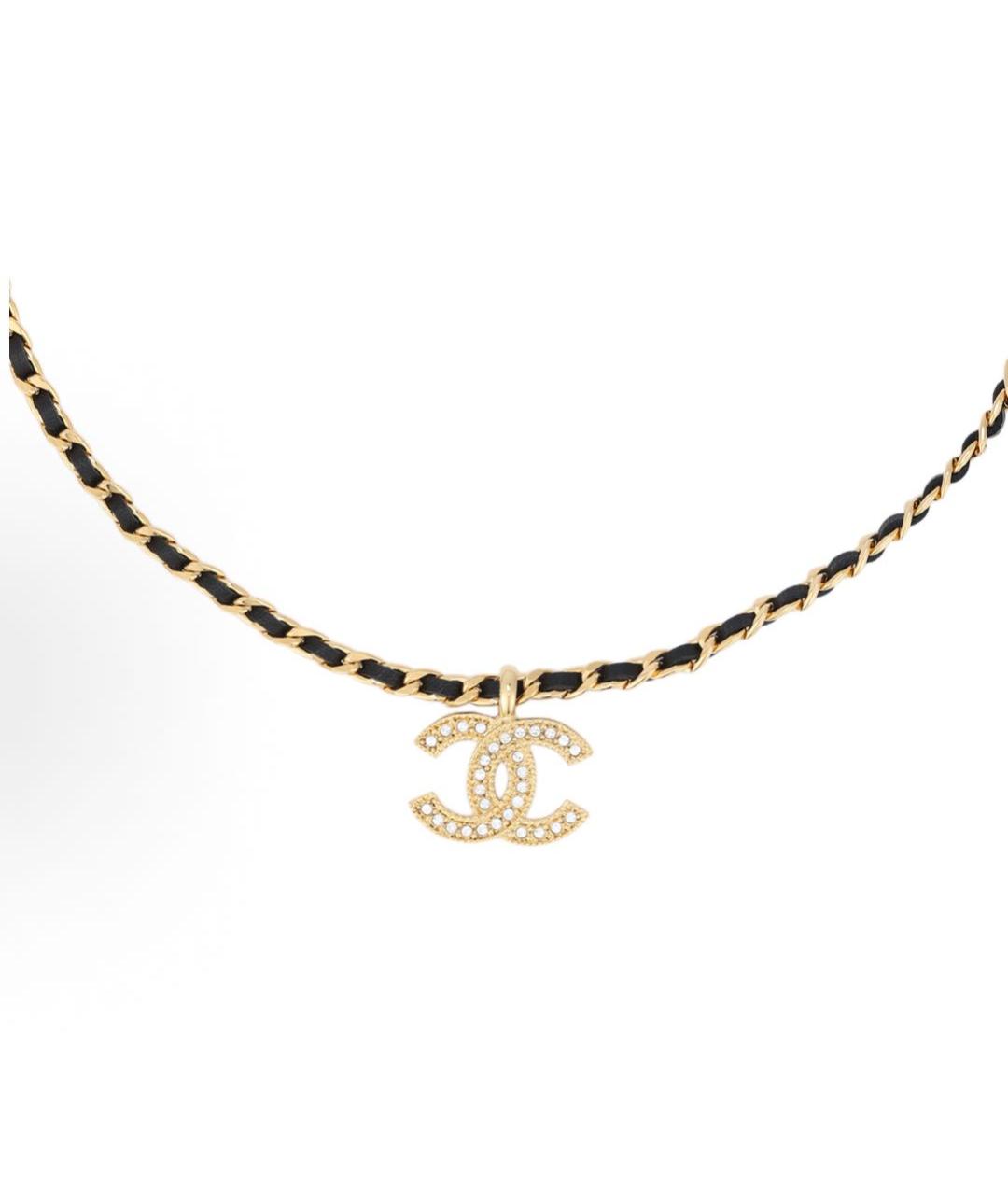 CHANEL Золотое металлическое колье, фото 2