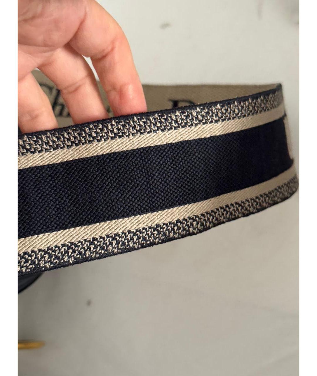 CHRISTIAN DIOR Синяя кожаная сумка через плечо, фото 8