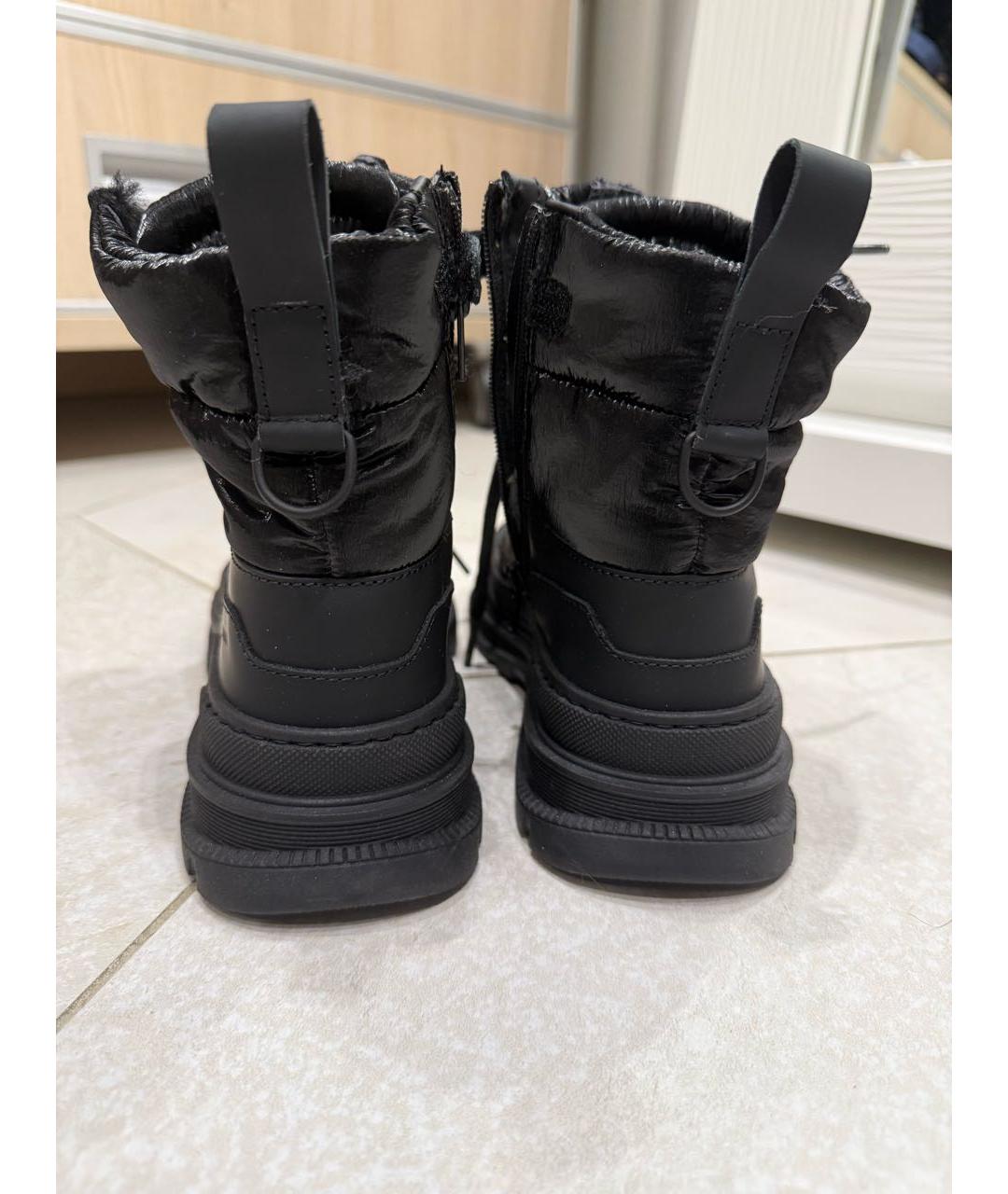 DOLCE&GABBANA Черные синтетические кеды, фото 3