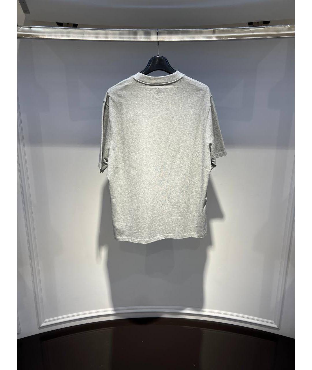 Ami Paris Серая хлопковая футболка, фото 2
