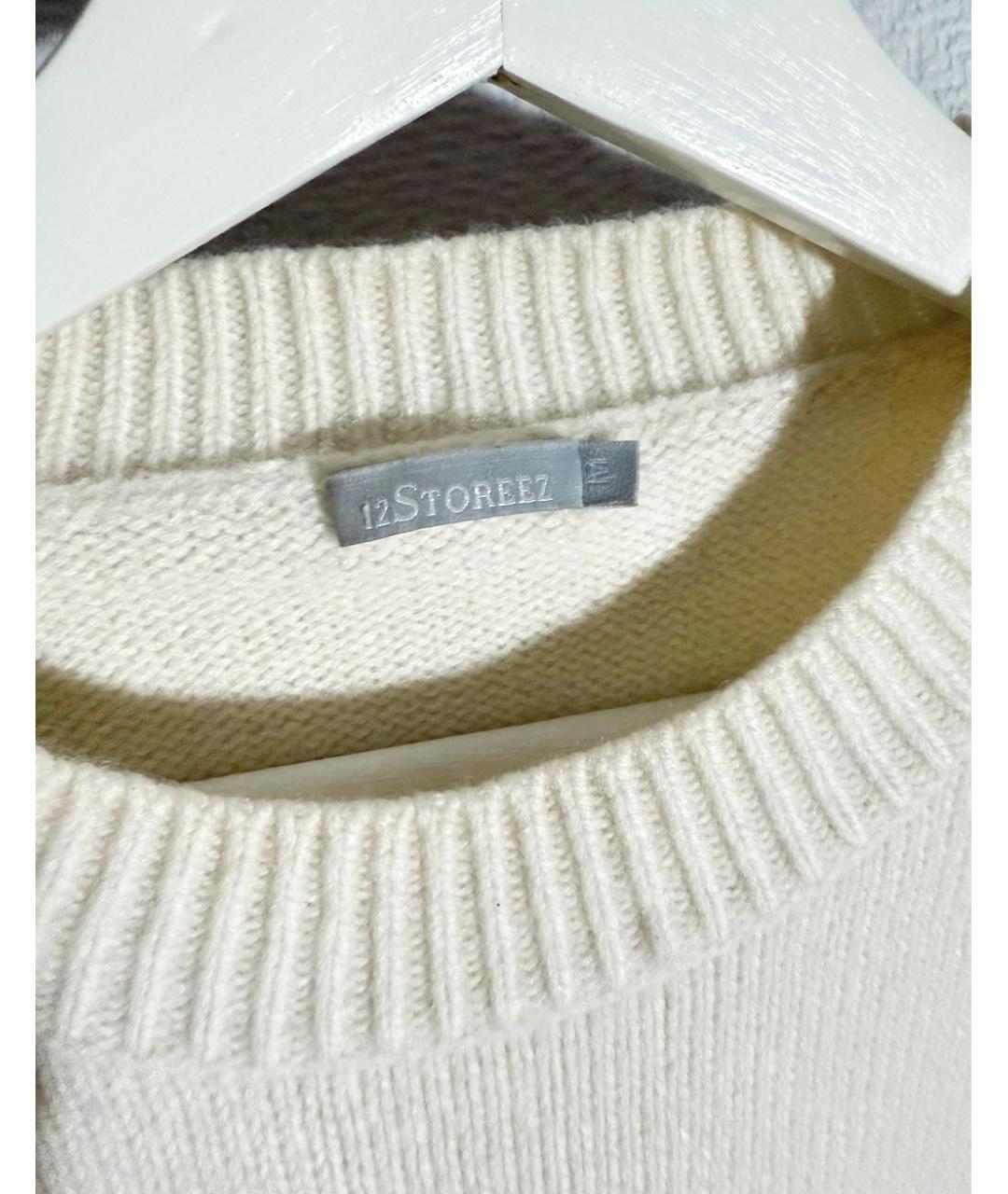 12 STOREEZ Белый кашемировый джемпер / свитер, фото 2